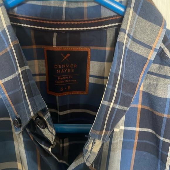 Denver Hayes Blue Plaid Shirt - Picture 4 of 4